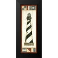 thumbnail image 2 of Harper, Ethan 7x14 Black Modern Framed Museum Art Print Titled - Americana Lighthouse II, 2 of 5