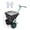 Dark Green 80L, variant on Push Lawn Spreader with 80lb Large Capacity,12ft Broadcast Width,10" Pneumatic Tires, Rain Cover & Gloves, Adjustable Drop Rate, Walk-Behind Garden Broad for Seed,Green