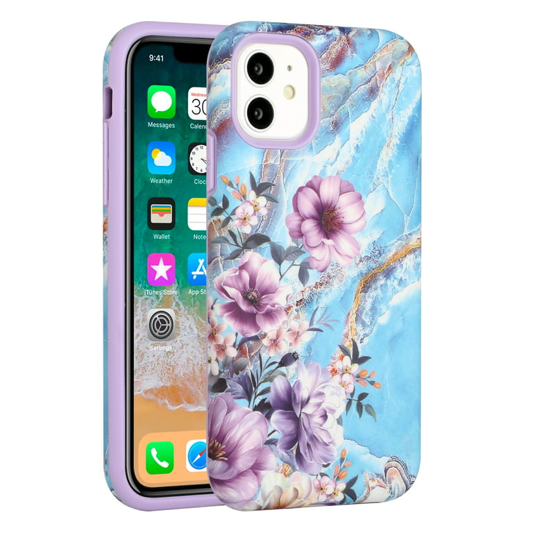  iPhone 13 Mixed Flower Bouquet Floral Pattern Case