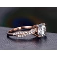 thumbnail image 4 of Artdeco 1.50 Carat Infinity Moissanite Diamond Engagement Ring with 18k Gold Plating, 4 of 5