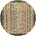 thumbnail image 1 of Ahgly Company Indoor Round Abstract Brown Oriental Area Rugs, 3' Round, 1 of 6