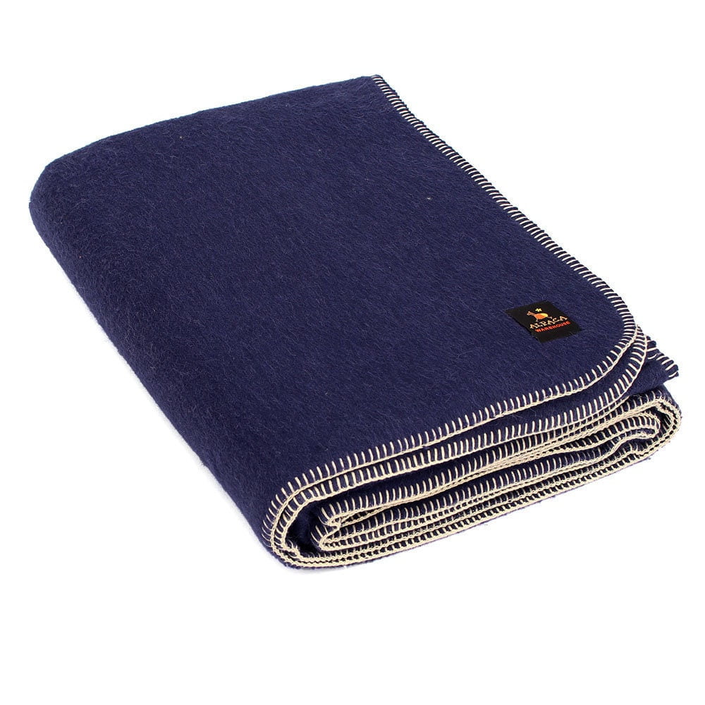 Thick Alpaca Wool Blanket Heavyweight Alpaca Wool Throw Camping