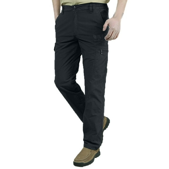 Giftesty Mens Cargo Pants Clearance Men's Cargo Pants Fashion Casual Slim Multi Pocket Straight Pants Outdoor Assault Pants Sports Pants
