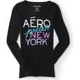 thumbnail image 1 of Aeropostale New York Graphic playera para mujer, negro, XS Aeropostale Camiseta gráfica, 1 of 1