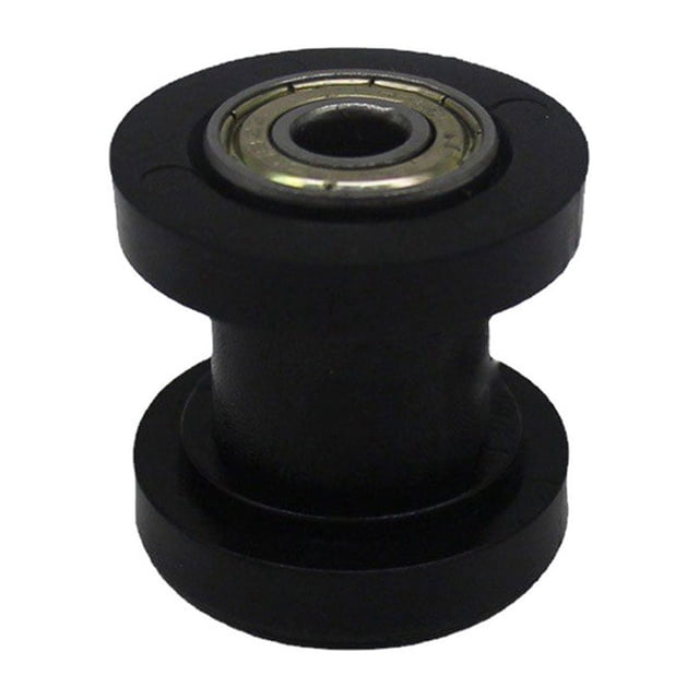Scienceny Tensor de cadena de motocicleta de 8mm, guía deslizante de rodillo Universal, polea, accesorios de piezas de mantenimiento de Accesorios para motos Negro