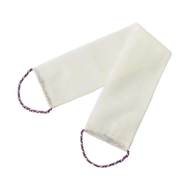 Paño exfoliante corporal para limpieza profunda con asas de malla densa para baño