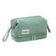 thumbnail image 2 of Bolsa Cosmética Transparente, bolsa de viaje con cierre, estuche de maquillaje translúcido con manija, portátil, colgable, de estilo moderno, ideal para dormitorios, 100% de plástico, 2 of 9