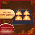thumbnail image 3 of Cojín para Asiento Camping Al Aire Libre Silla Con Calefacción Plegable Eléctrica 4 Zonas Alimentación USB/tipo C Viajes en Coche Estadio Y Parque, 3 of 8