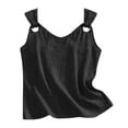 thumbnail image 5 of Inverlee Women's Solid U Neck Tank Tops Sleeveless Loose Fit Shirt Spring Summer Casual Tee, 5 of 7