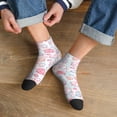 thumbnail image 3 of Fuzoiu Cute Sheep Print Adult Socks, Crew Moisture-wicking Socks, Unisex Cushion Crew Socks,Casual Sports Ankle Socks, 3 of 7
