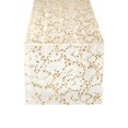thumbnail image 2 of PoyoKee Sheer Table Runner 118" x 11", Sheer Star Table Cloth, Golden Organza Tablecloth, Party Decorations for Kitchen and Dining Home Decor Wedding, 2 of 6