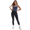 thumbnail image 5 of DARING DIVA Women's Nursing Tank Tops Colorblock Cropped Undershirts XL Blue, 5 of 6