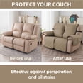 thumbnail image 4 of Y YUNHSOM Waterproof Stretch Recliner Chair Covers, Stable Washable Slipcovers Chair Protectors for Home, Kitchen, Office (Light Coffee,23 In), 4 of 7