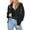 Satin Black, variant on Zeagoo Women's Bomber Jacket Casual Coat Zip Up Spring Fall Clothes with Pockets