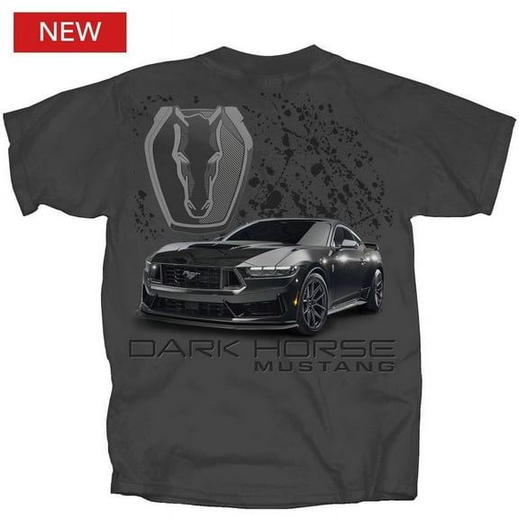 Ford Mustang Collection Dark Horse Text & Graphic Shirt Black Official Licensed X-Large