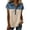 *Beige, variant on Women's Denim-Look Patchwork Raglan T-Shirt,Short Sleeve Breathable Tops,Ladies Lightweight Summer Going Out Blouse,Khaki,S-5XL