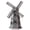 Silver, variant on Dserhfy Windmill Model Rotatable Exquisite Workmanship Vintage Style Antique Bronze Metal Windmill Statue for Desktop