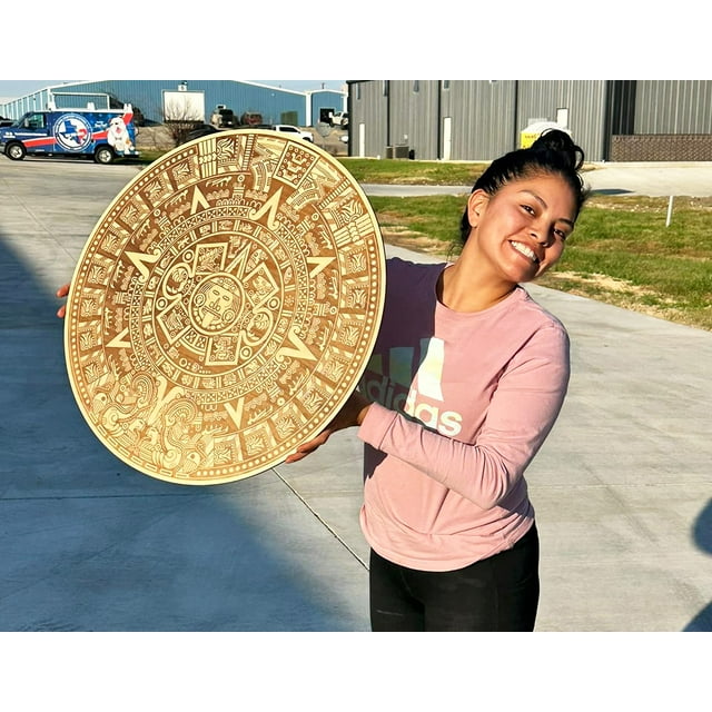 urbalabs-wood-aztec-calendar-wall-decor-24-inch-wall-hanging-mexico