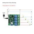 thumbnail image 4 of Tuya WiFi+BT 433Mhz Smart Remote Control Wireless Switch Universal Module 4ch DC 5V Wifi Switch Timer Phone APP Remote Control Support Alexa Google Home Voice Control for Smart Home, 4 of 8