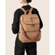 thumbnail image 4 of Mochila para portátil FADEON Leather Travel 15.6 pulgadas para mujer, color camel, 4 of 9