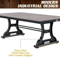 thumbnail image 2 of 7 ft Coventry Indoor Table Tennis Table, 2-in-1 Dining Table with Metal Net, Paddles, and Balls Included, by Barrington Billiards, 2 of 7