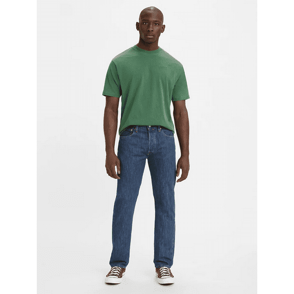 Levi's 501 Men's Straight Leg Jean - Dark Stonewash, Dark Stonewash, 29X34
