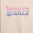 thumbnail image 3 of Wicked: Part 2 -  Floral Ombre Logo - Women's French Terry Long Sleeve Pullover, 3 of 5