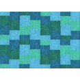 thumbnail image 1 of Ahgly Company Indoor Rectangle Patterned Dark Cyan Green Area Rugs, 4' x 6', 1 of 6
