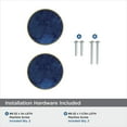 thumbnail image 6 of Amerock Accents 2 inch (51mm) Diameter Gold/Navy Blue Cabinet Knob - 2 Pack, 6 of 7