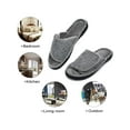 thumbnail image 6 of DL Adjustable Mens Slippers Memory Foam Open Toe House Slippers, 6 of 7