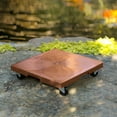 thumbnail image 2 of DeVault Enterprises 16" Square Terra Cotta Plant Dolly with 500lb Capacity, 2 of 4