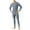Blue, variant on HKEJIAOI Thermal Underwear Set for Men/Women Round Neck Loose Solid-Color Home Clothes Long Johns Base Layer Cold Weather