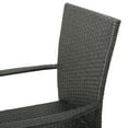thumbnail image 6 of GDF Studio Ferndale Outdoor Wicker Stacking Dining Chairs, Set of 2, Gray, 6 of 6