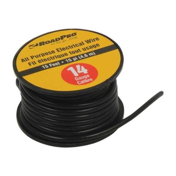 Roadpro All Purpose Electrical Wire,14ga.,15ft. RP1415