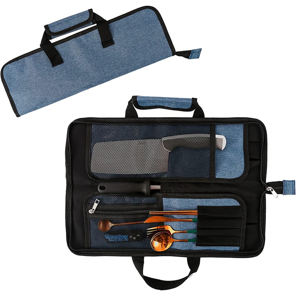 Chef’S Knife Roll Bag, Heavy Duty Oxford Chef Knife Bag, Portable 13