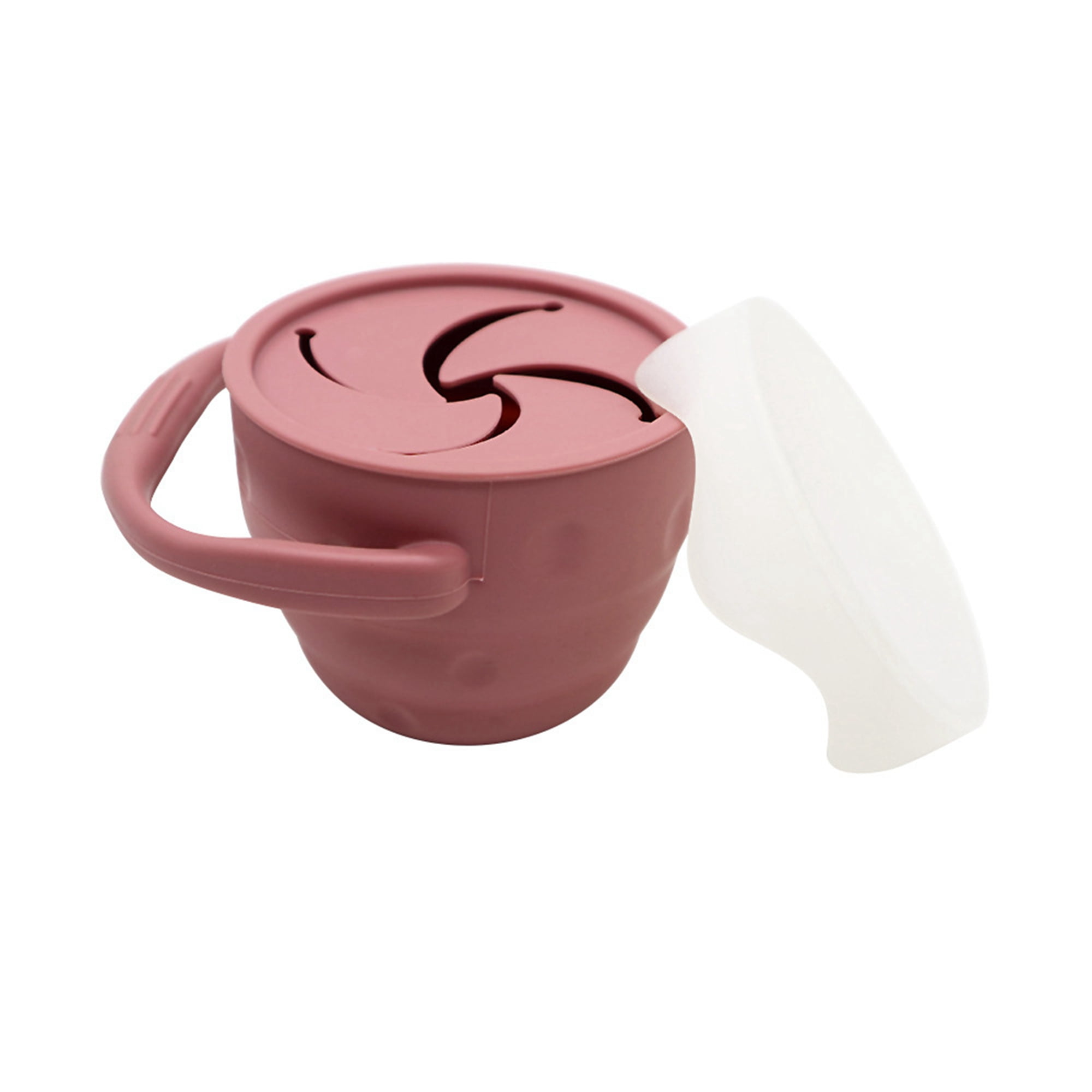 Snack Attack Snack Cup Collapsible Silicone Snack Container Toddler and Baby Snack Catcher Lid