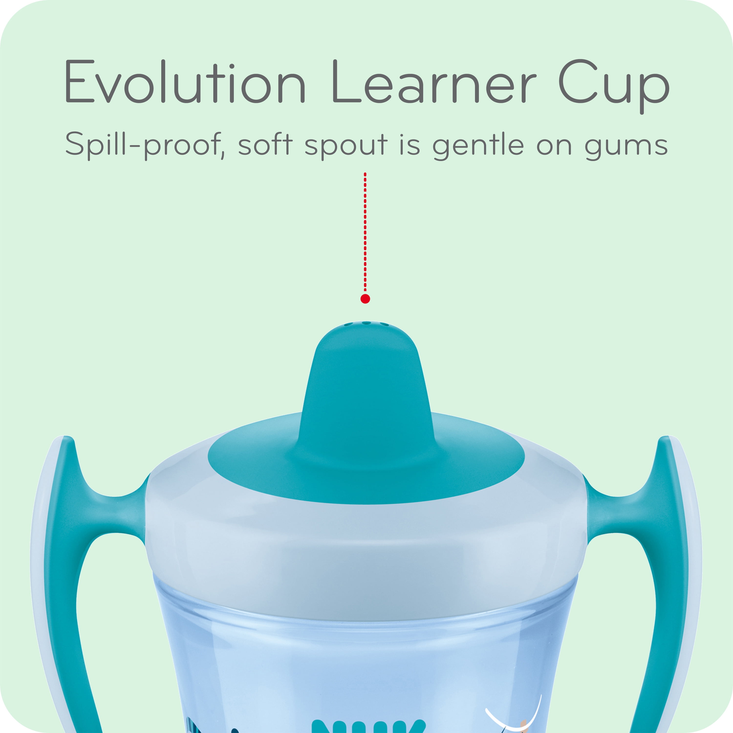 Nuk 12m Evolution Straw Cup - EA - Tom Thumb