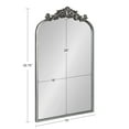 thumbnail image 7 of Kate and Laurel Arendahl Traditional Ornate Wall Mirror, 19 x 31, Antique Silver, Decorative Mirror with Baroque Inspired Detailing, 7 of 7