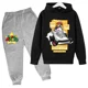 thumbnail image 3 of Sudadera con capucha y pantalones de Super Mario para niños, traje de 2 piezas, ropa de otoño y primavera para niños y niñas, sudadera con estampado de dibujos animados, trajes deportivos informales,, 3 of 5