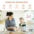 thumbnail image 6 of Kadyn Kids Kitchen Step Stool, Toddler Kitchen Stool Helper, Kids Step Stool Learning Helper with Armrest for Kitchen Toilet Potty Training-Pink, 6 of 7