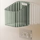 thumbnail image 4 of Cesta organizadora de pared para ajo y jengibre con drenaje, de plástico, para cebollas y especias, para encimera o pared. Colores: blanco, gris y verde. Ideal para la organización de la cocina., 4 of 6
