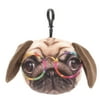 Spark Squeeze 'N Talk Friends Backpack Clip Plush Pug