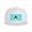White, variant on Flat Bill Snapback Hats for Men Women Flag Of Saint Lucia Hip Hop Style Plain Baseball Cap Navy Blue