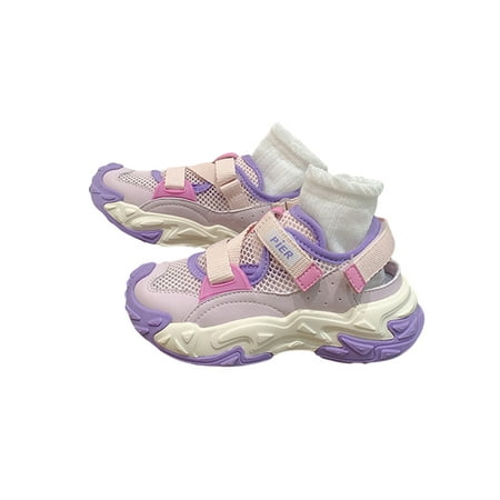 

Bellella Children Athletic Shoes Beach Sport Sandals Platform Sneakers Breathable Trainers Outdoor School Purple 12.5C