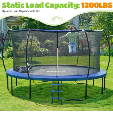 ORCC Trampoline for Kids Adults 1200 lbs Capacity Outdoor Trampolines 16 15 14 12 10ft