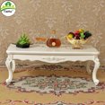 thumbnail image 3 of TieHo-mesa de centro rectangular de madera para sala de estar, muebles modernos para el hogar, apartamento pequeño, color blanco marfil, estilo europeo, 3 of 4