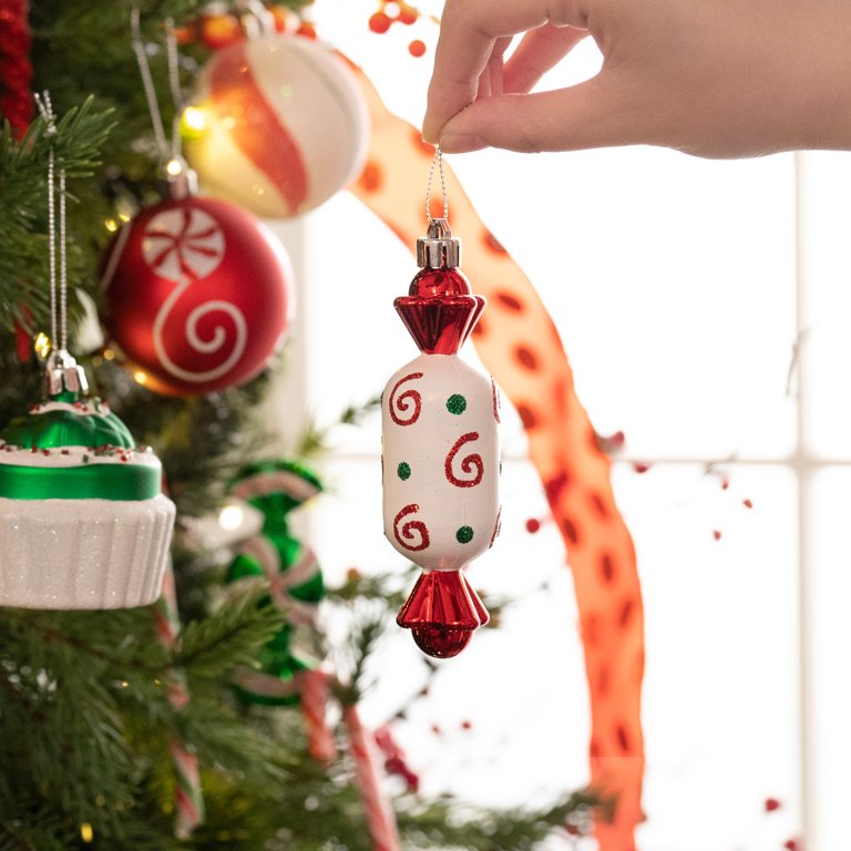 Valery Madelyn 50-Pack Shatterproof Christmas Ball Ornaments - Red, Green, White Vintage Decor