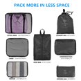 thumbnail image 2 of Mistaha Ensemble de Rangement de Voyage en Sergé 290T, Valise à Sept Pièces, classification des Vêtements, Tri et Rangement, Rangement 7 Pcs, 2 of 7