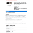 thumbnail image 2 of Front Brake Pad Set - Compatible with 2019 - 2020 Freightliner Sprinter 4500, 2 of 2