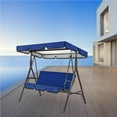 thumbnail image 2 of ziyahi Seat Cover Dustproof Sunshade 3 People Multicolored Chair Ceiling Decoration Bench Replacement Patio Foldable Design Top Case Blue, 2 of 7